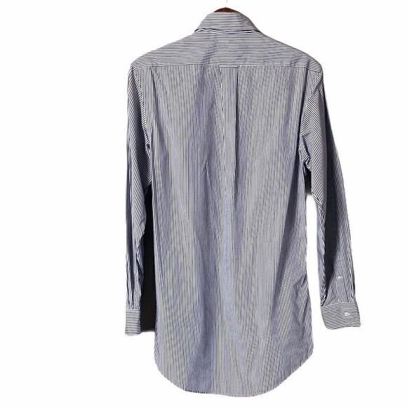 Today’s Man Cotton Pinstripe Button Down Shirt - Picture 4 of 5